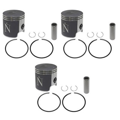 3 Namura .020 Over Bore Piston Kits for Polaris 750 SL & SLT 1993-1995 70.25mm