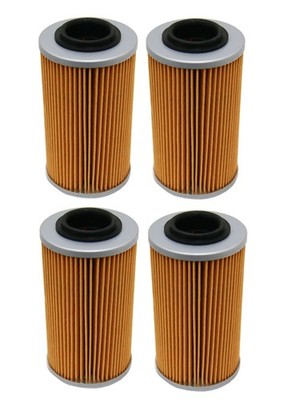 4 Pack Oil Filters for Bombardier for Can-Am Traxter 500 650 Auto CVT