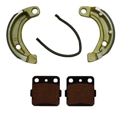 Front Brake Pads Rear Brake Shoes fits Honda CR80R 1986 1987 1988 1989 1990 1991