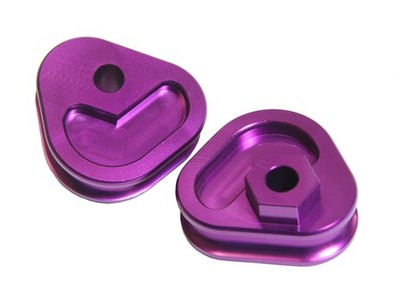 Solid Spare SPI Anodized Purple Spring Adjustment Suspension Blocks 1974-2000 fits Ski-Doo