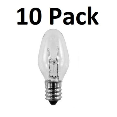 Solid Spare 10 Pack Bulbs 15 watt for Scentsy Wax Plug In Nightlight Warmers
