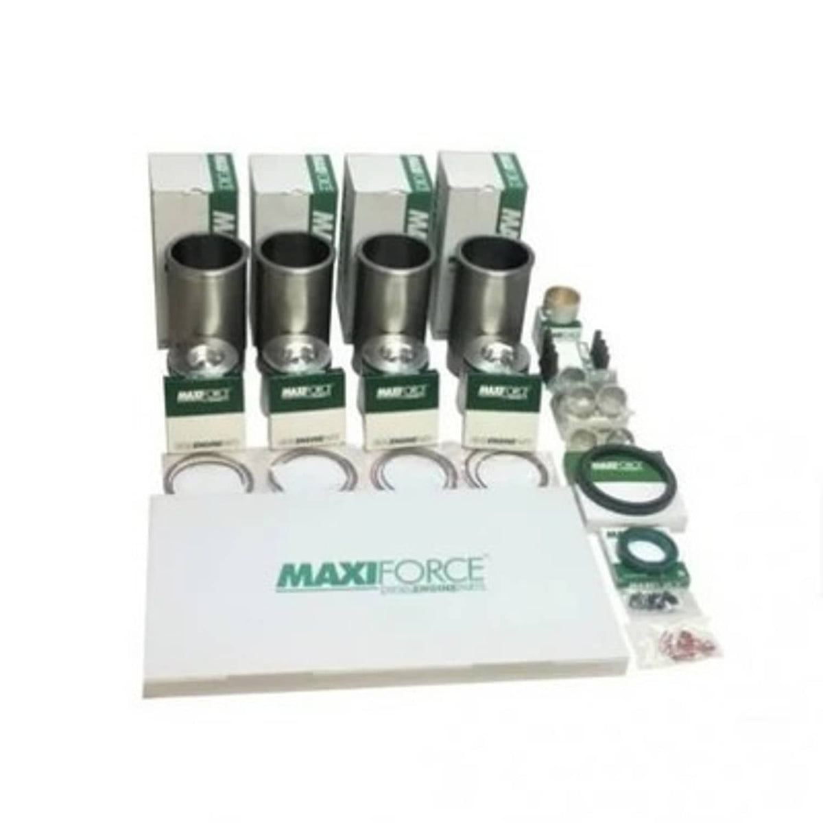 Solid Spare Engine Rebuild Kit - Less Bearings - .010" Oversize Pistons 4TNV98 fits Komatsu