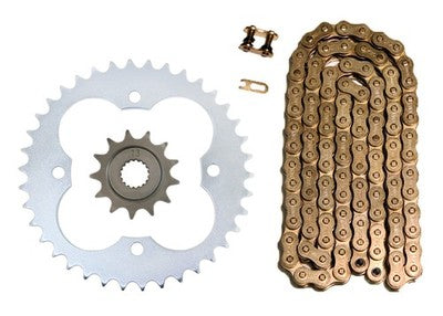 Solid Spare Gold 520x96 Drive Chain & 13/38 Sprockets for Honda TRX450R TRX450ER 2006-2014