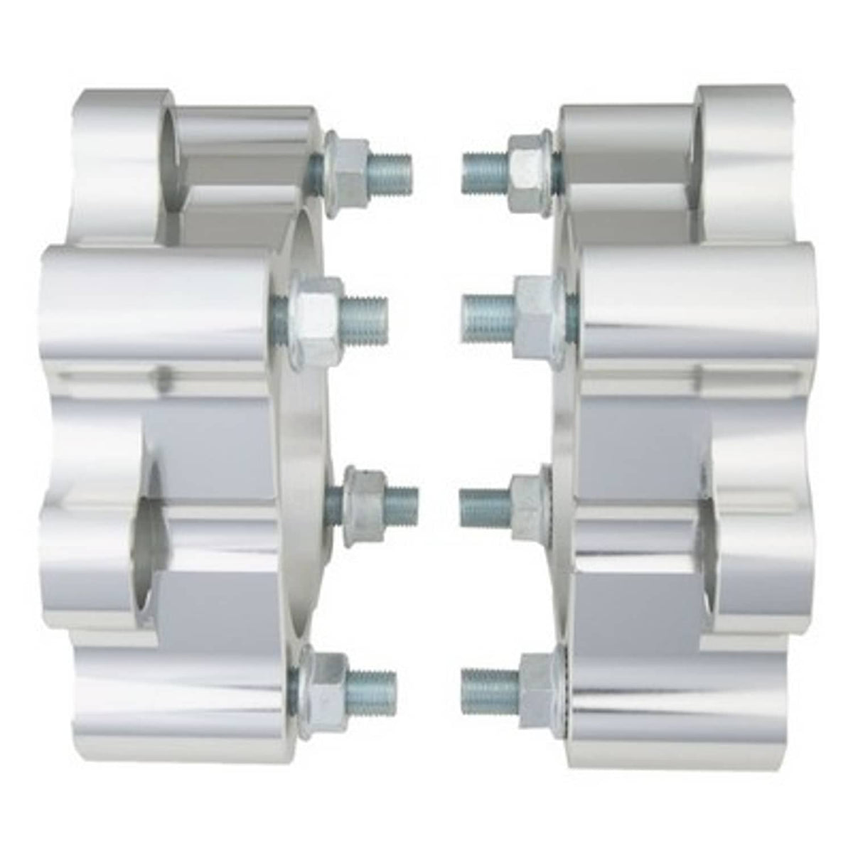 Solid Spare Pair of 2" Wheel Spacers 4" Total Spacing for Kawasaki many Mule 2500 3000 4000