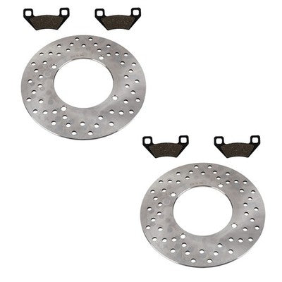Solid Spare Front Brake Rotors & Pads fits Arctic Cat TRV 1000 Cruiser 2009 2010 2011