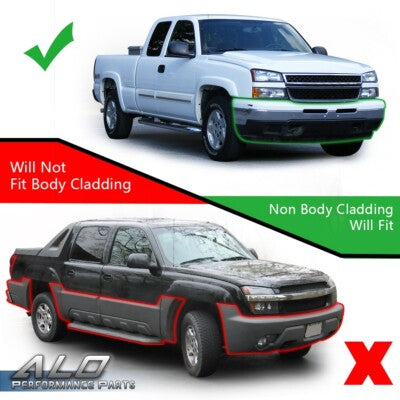 Solid Spare Fit For 03-06 Chevy Silverado LED DRL Headlights/Lamps + Signal Bumper Lamps