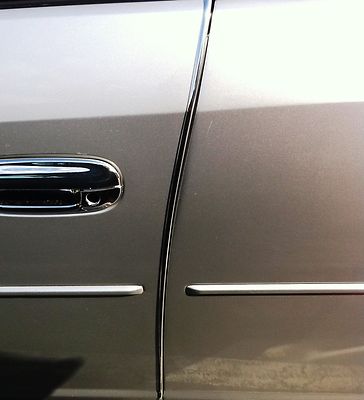 12 Ft - CHROME Car Door Edge Guard Moulding Trim DIY Protector Strip 2/4 Door