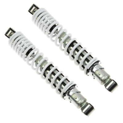 Solid Spare 2 Front Shocks with White Springs for Yamaha Banshee 350 fits 1991-2006 YFZ350