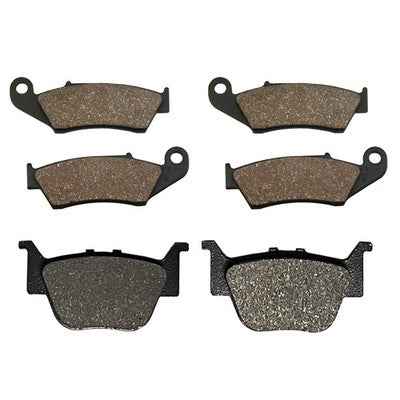 Front & Rear Semi-Metallic Brake Pads for Honda TRX450R & TRX450ER 2004-2014