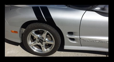 4" Fender Stripe Hash Mark Stripe Decal Kit For Pontiac Firebird Trans Am