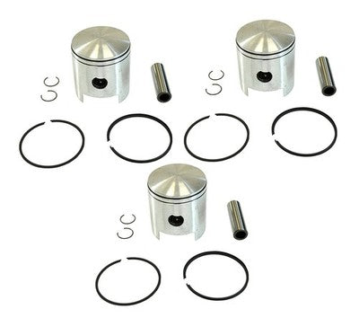 3 Piston Kits for Polaris TX 500 TX500 Dual Ring Standard Bore 62mm 1972 1973