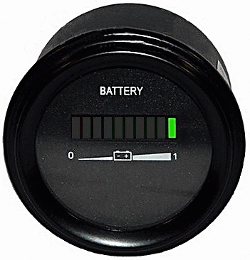 36 Volt EZGO Club Car Yamaha Golf Cart Battery Indicator Meter Gauge 2" Round