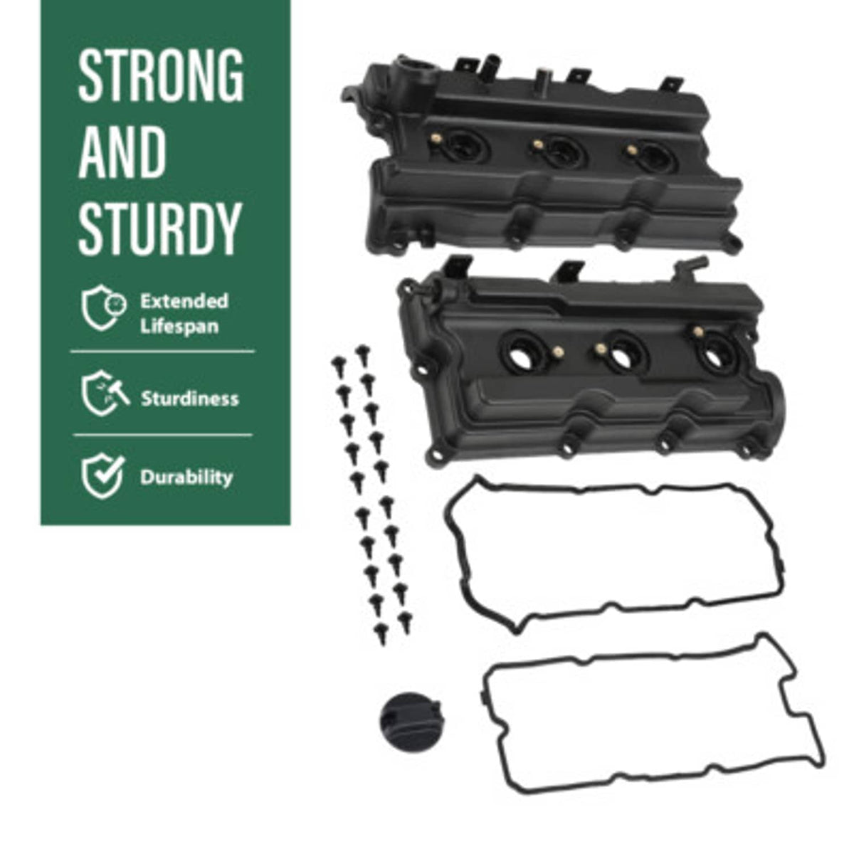 Solid Spare Valve Cover Set Fit For 2005-2019 Nissan Frontier Pathfinder Xterra NV1500 4.0L