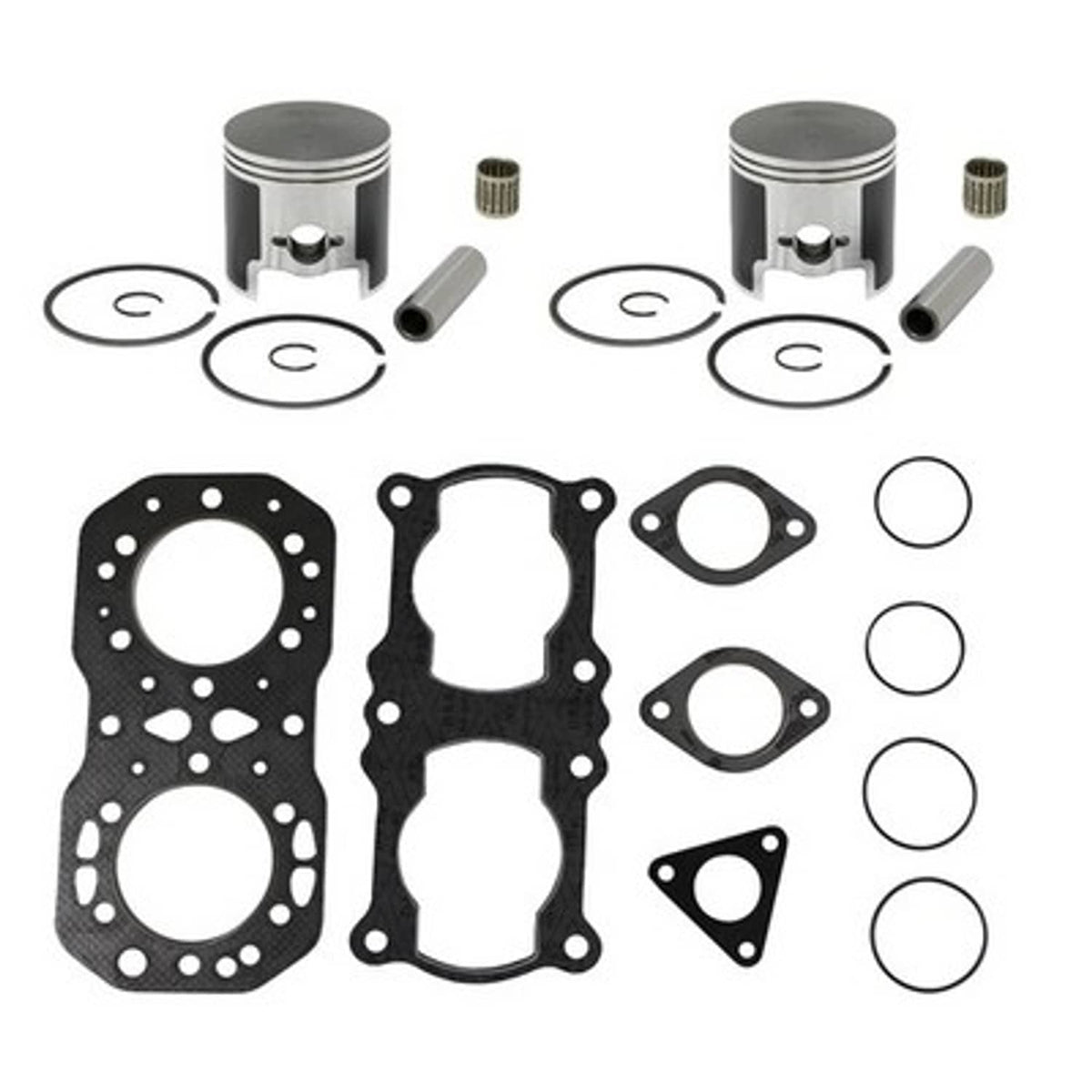Solid Spare SPI .010 Over Bore Top End Repair Kit for Polaris Snow 1996-1997 500 L/C 72.25mm