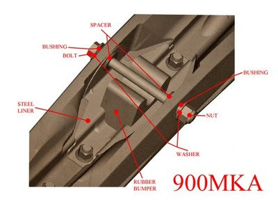 Exo-S Touring Skis Mount Kit 4" Carbides fits Arctic Cat Many 1985-2009 SEE LIST
