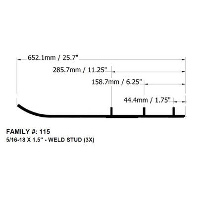 Solid Spare Bottom Line 6" Carbides Runners Skags for Arctic Cat fits many 1991-1999 Sleds