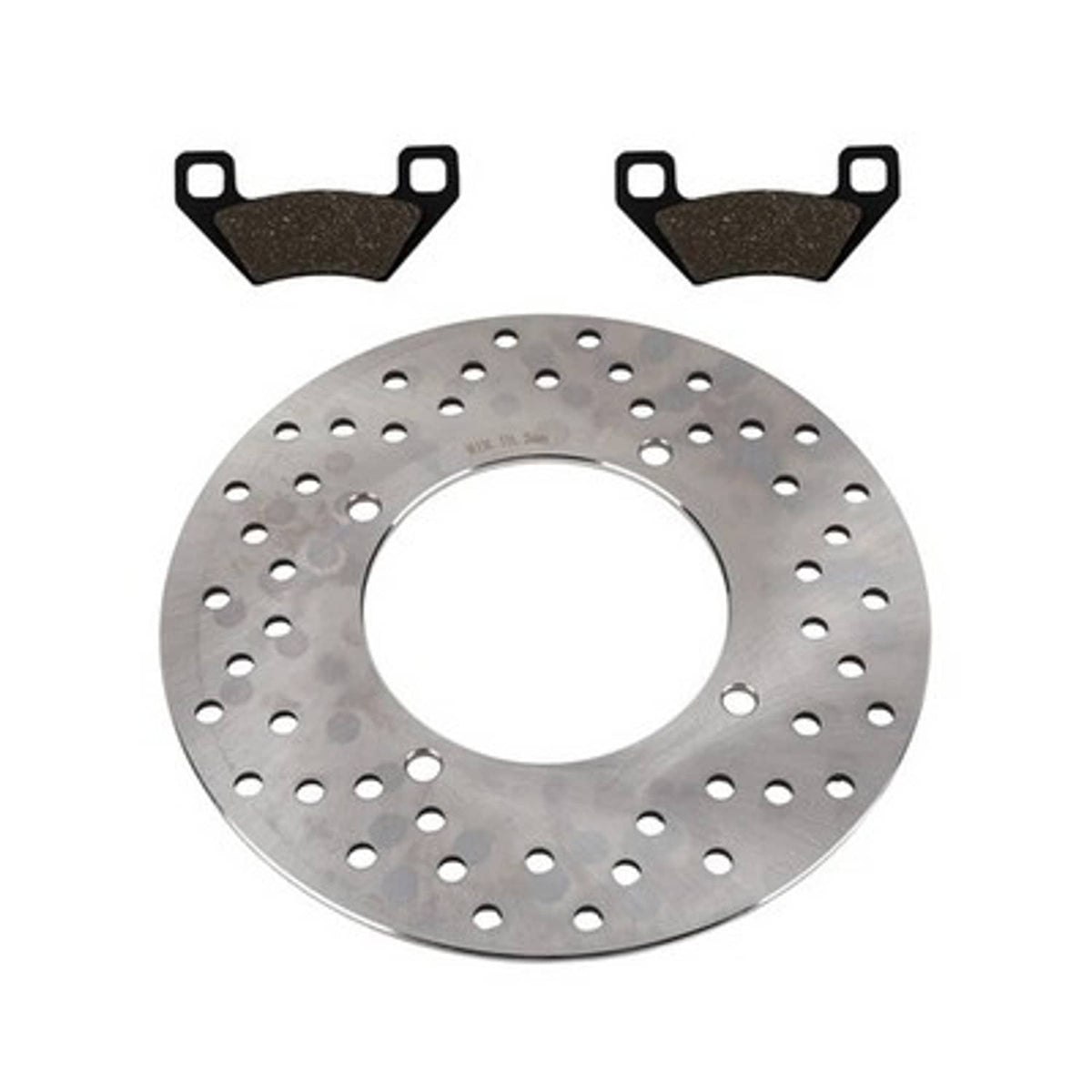 Solid Spare Rear Brake Rotor & Semi-Metallic Pads for Arctic Cat 300 Utility 4x4 fits 2005