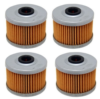 Solid Spare 4 Pack Oil Filters for Honda Rancher 350 & 420 TRX300EX TRX400EX Foreman 450 500