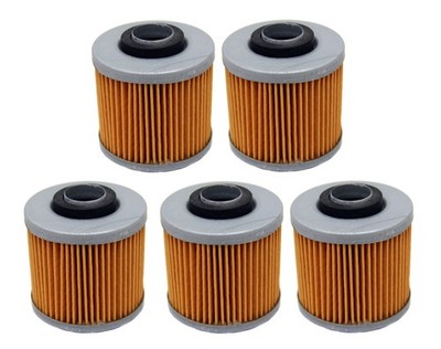 Solid Spare 5 Pack of Oil Filters for Yamaha Grizzly 600 4x4 YFM600FW & Raptor 700 YFM700R