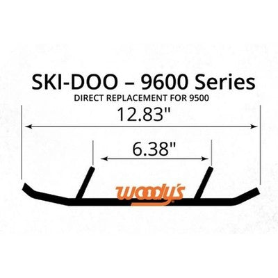 Woody's 6" Carbides for Ski-Doo fits 2006-2022 models w/Pilot 5.7, 6.9 or X Skis