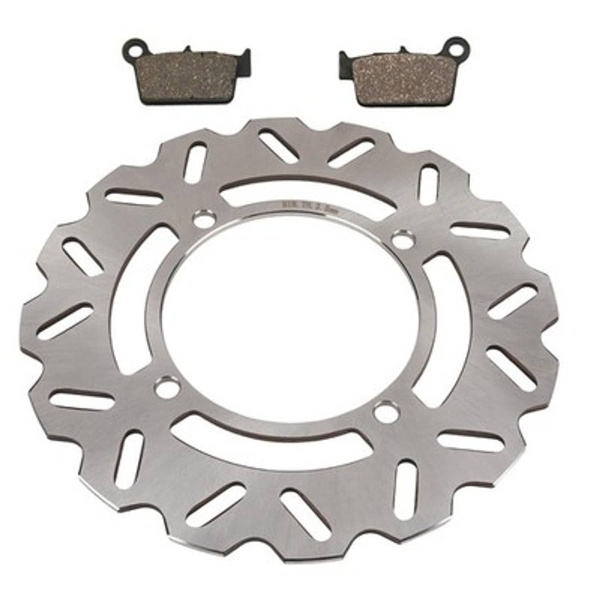 Solid Spare Rear Disc Brake Rotor & Semi-Metallic Pads for Kawasaki KX450F fits 2006-2014