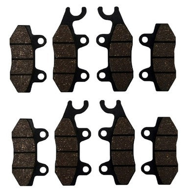Front & Rear Brake Semi-Metallic Brake Pads for Yamaha Rhino 700 4x4 2008-2013