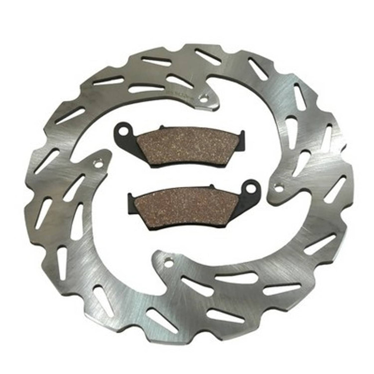 Solid Spare Front Wave Disc Brake Rotor & Semi-Metallic Pads for Honda XR250L fits 1993-1996