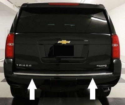 CHROME REAR BUMPER TRUNK TRIM MOLDING For 2015-2020 CHEVY TAHOE SUBURBAN