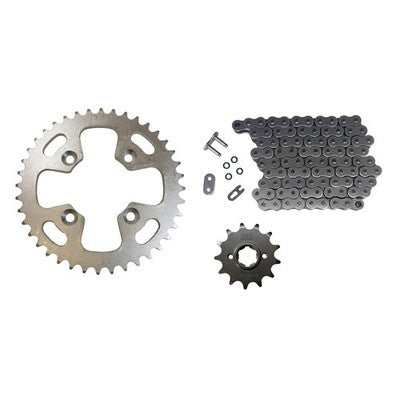 Solid Spare Natural 520x90 O-Ring Drive Chain & 13/40 Sprockets for Honda ATC350X fits 1986