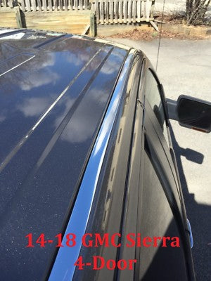 For 2014-2019 GMC SIERRA CHROME ROOF TOP TRIM MOLDING KIT