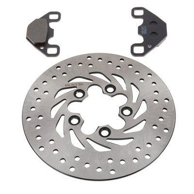 Solid Spare Rear Brake Rotor & Semi-Metallic Pads for Polaris RZR 170 fits 2009-2016 models
