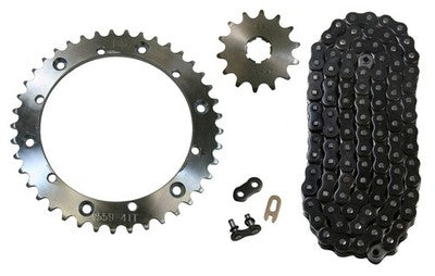 Solid Spare Black 520x104 O-Ring Drive Chain & 14/41 Sprockets for Yamaha Banshee 1989-2006