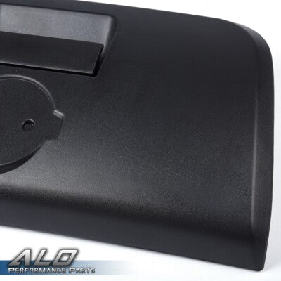 Solid Spare Tailgate Rear Handle W/ Bezel & Keyhole Textured Black Fit For 01-04 Frontier
