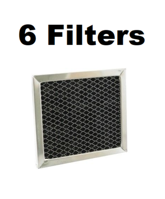 Solid Spare Filters for Broan BPSF30 99010308 QS WS Carbon Filter Hood Range 30" - 6 Pack