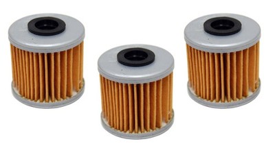 3 PACK Oil Filters for Honda CRF150R CRF150RB CRF250R CRF250X CRF450X CRF450R