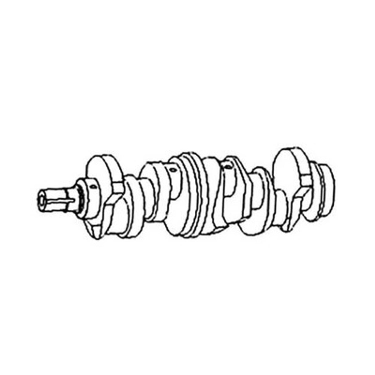 Solid Spare Crankshaft fits John Deere 410C 410D 450G 510D 550 555G 650G 6400 6500 RE54883