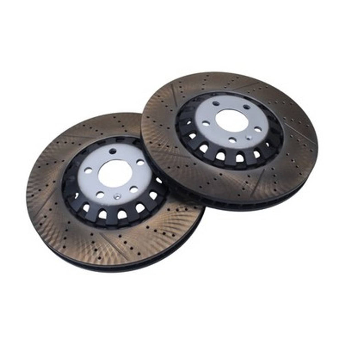 Solid Spare Set of 2 Rotors & Pads Front 375mm Vented Brake Disc For A6 A8 Q7 Q8 4M0615301AS