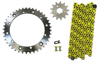 Solid Spare Yellow 520x104 Drive Chain & 13/41 Sprockets for Yamaha Banshee 350 1989-2006