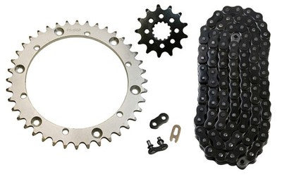 Solid Spare Black 520x92 O-Ring Drive Chain, 13/40 Sprockets for Yamaha Raptor 660 2001-2005