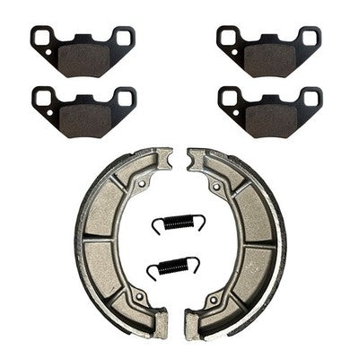 Solid Spare Front Brake Pads & Rear Shoes for Polaris Phoenix 200 2010-2025 Rear Drum Models