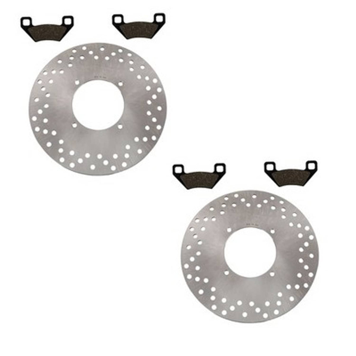 Solid Spare Front Brake Rotors & Semi-Metallic Pads for Arctic Cat Prowler all 2006-2016
