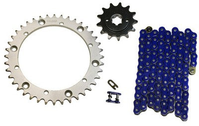 Solid Spare Blue 520x92 O-Ring Drive Chain & 13/40 Sprockets for Yamaha Blaster 200