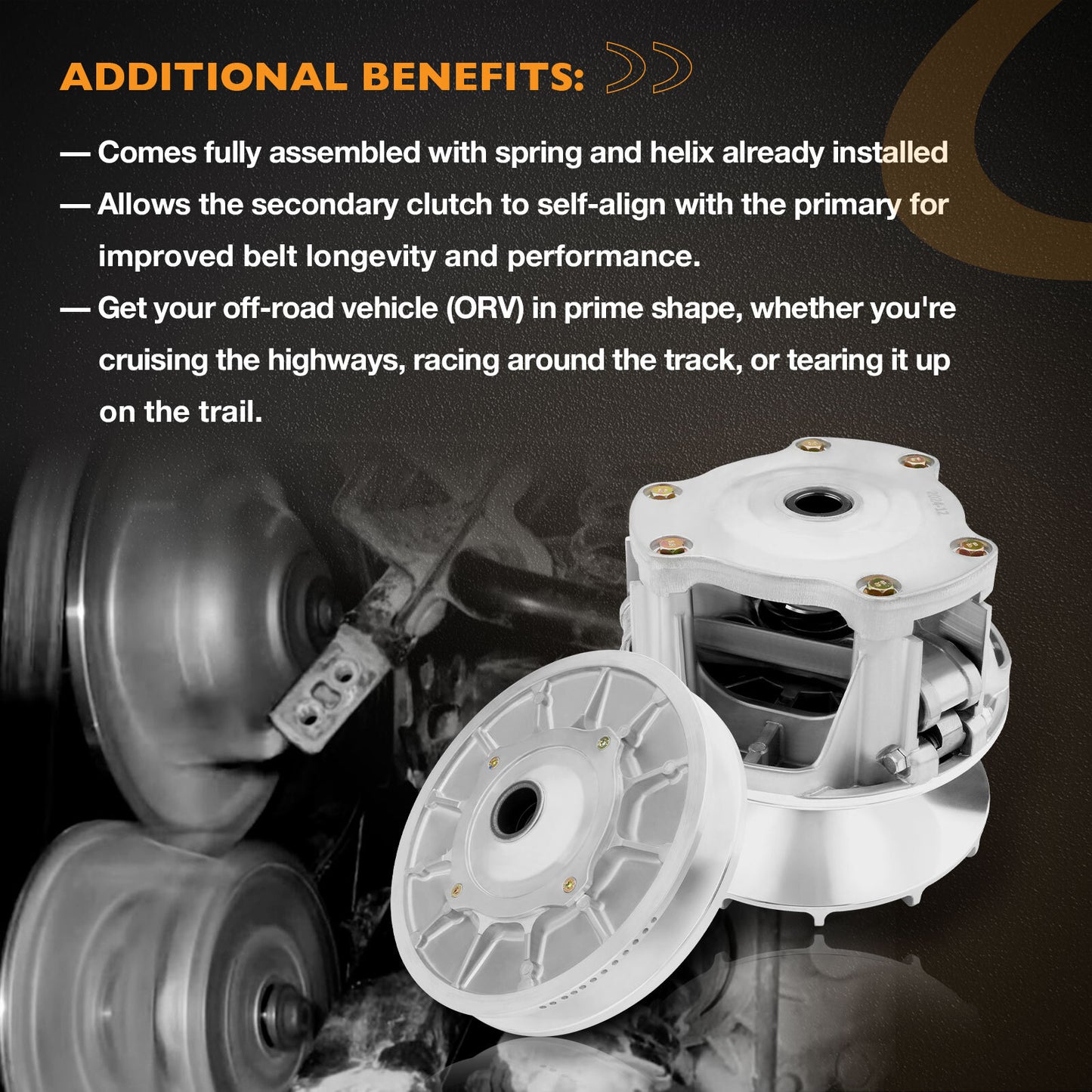 Primary & Secondary Driven Clutch w/ Puller For 2016+ Polaris RZR XP & S 1000
