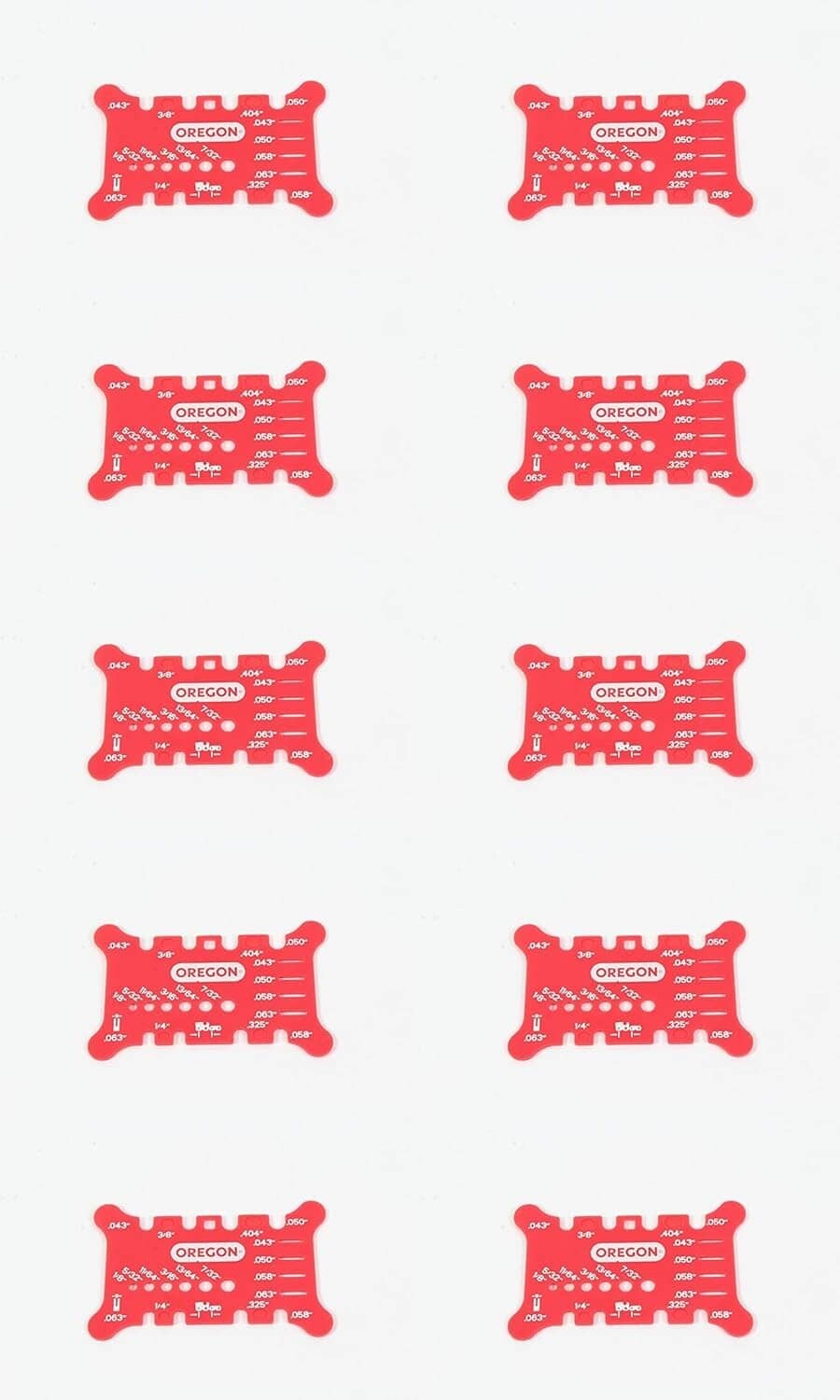 Solid Spare Oregon 10 Pack 556418 Chainsaw Guide Bar and Chain Measuring Tool