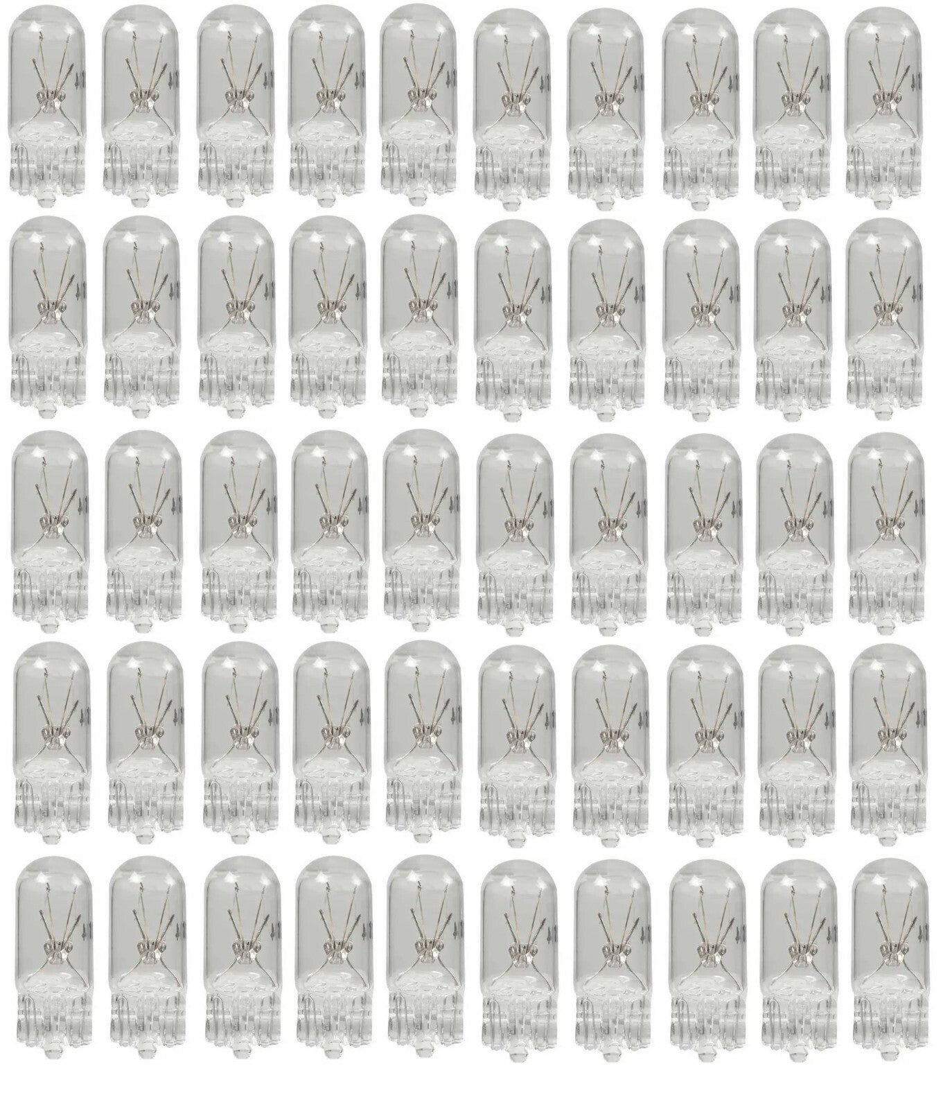 Solid Spare 194 .27A 14V Low Voltage T-3 1/4 Mini Wedge Base Miniature Bulb - 50 PACK