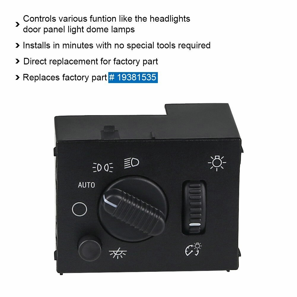 Headlight Headlamp Dimmer Switch for 2003-2007 Chevy Silverado GMC Sierra Yukon