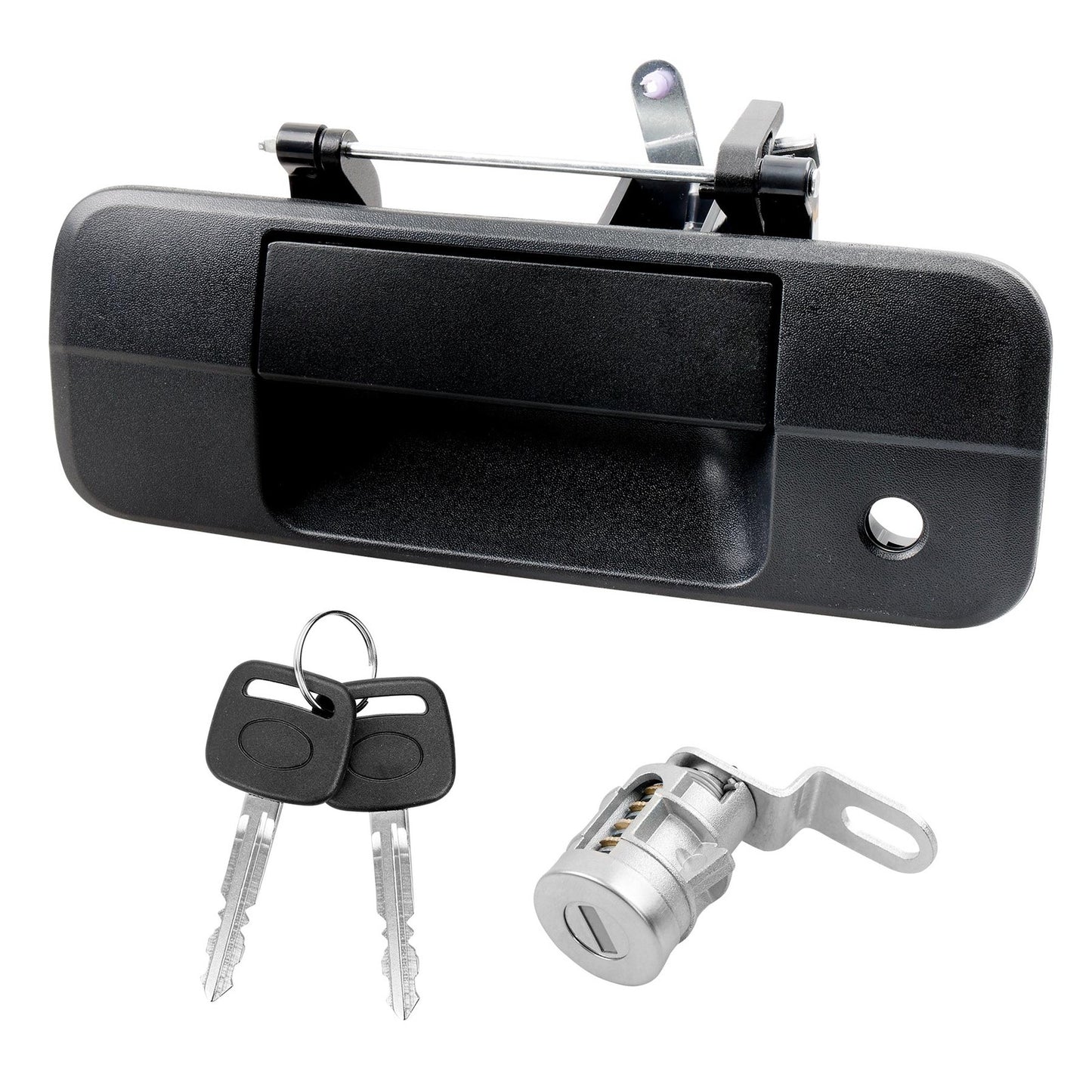 Metal Tailgate Handle Latch w/ Lock Cylinder & Key For 07-13 Toyota Tundra 81213