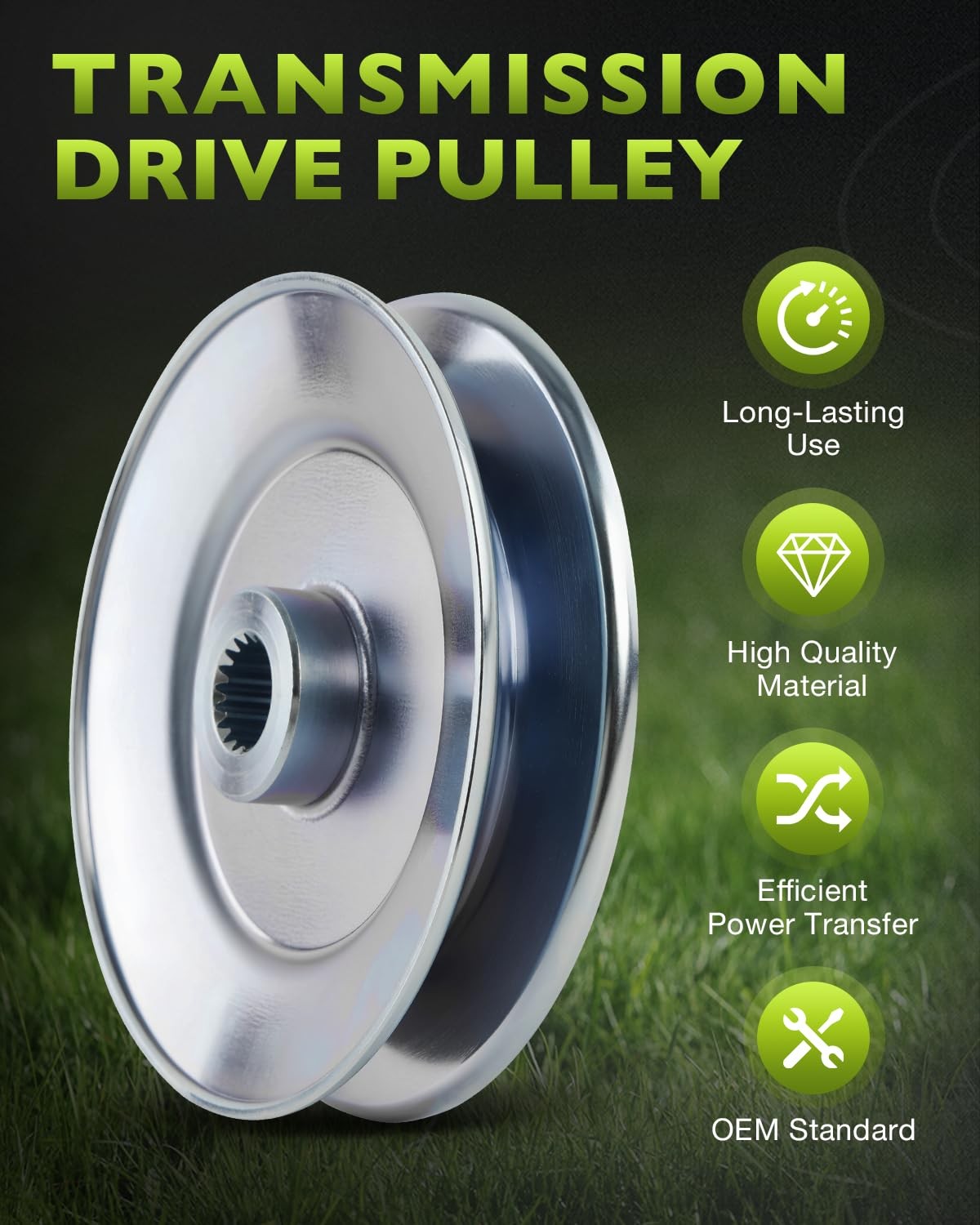 1A646025810 Transmission Drive Pulley 4.25" OD For Tuff Torq K46 K57 Husqvarna
