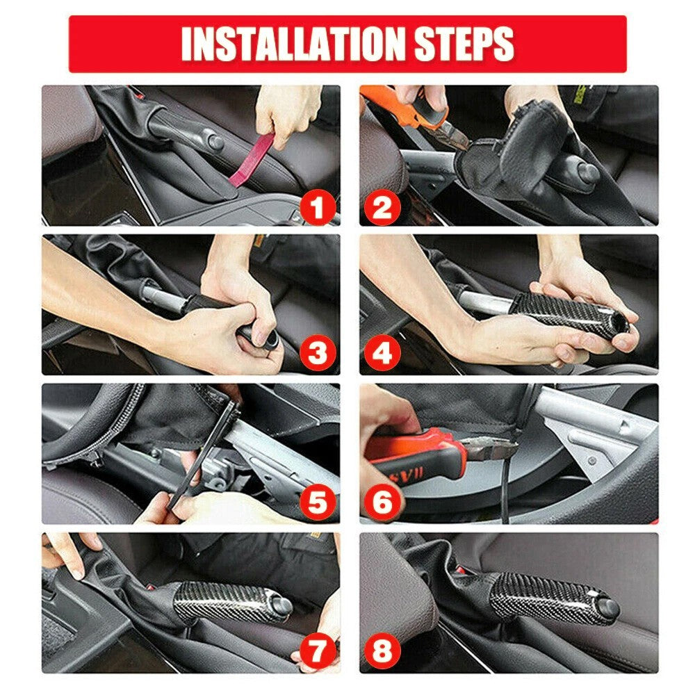 Carbon Fiber Emergency Parking Brake Handle for 2006 2007 2008-2011 Honda Civic
