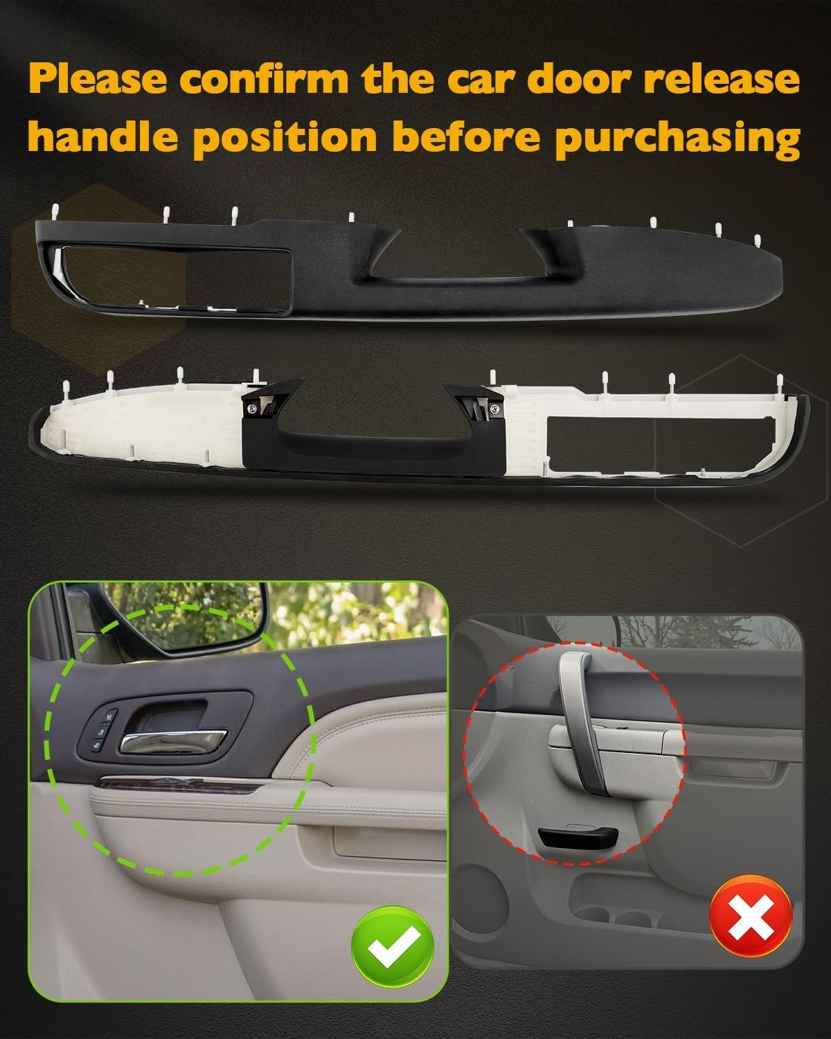 Passenger Armrest Repair Kit For 10-14 Chevy Silverado GMC Sierra 1500 2500 3500